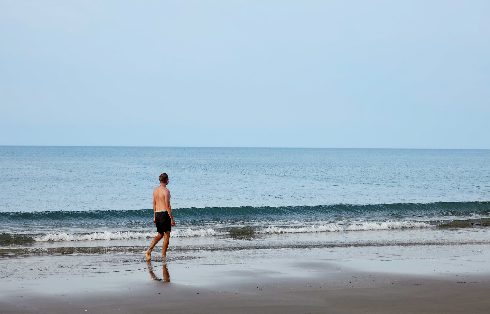 ヴィラの眼前に広がる海