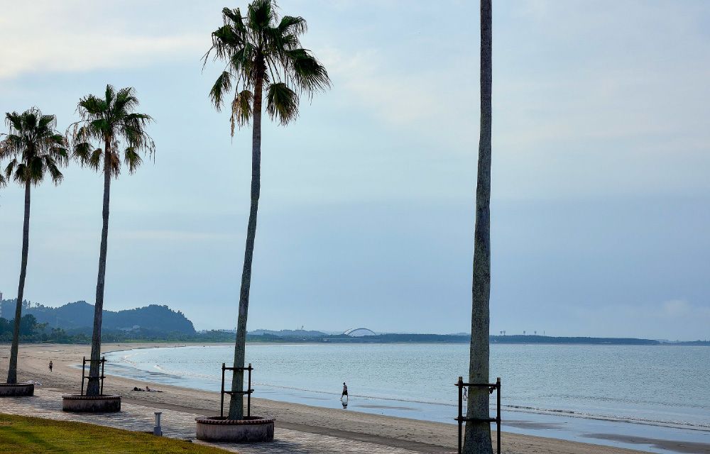 ヴィラの眼前に広がる海