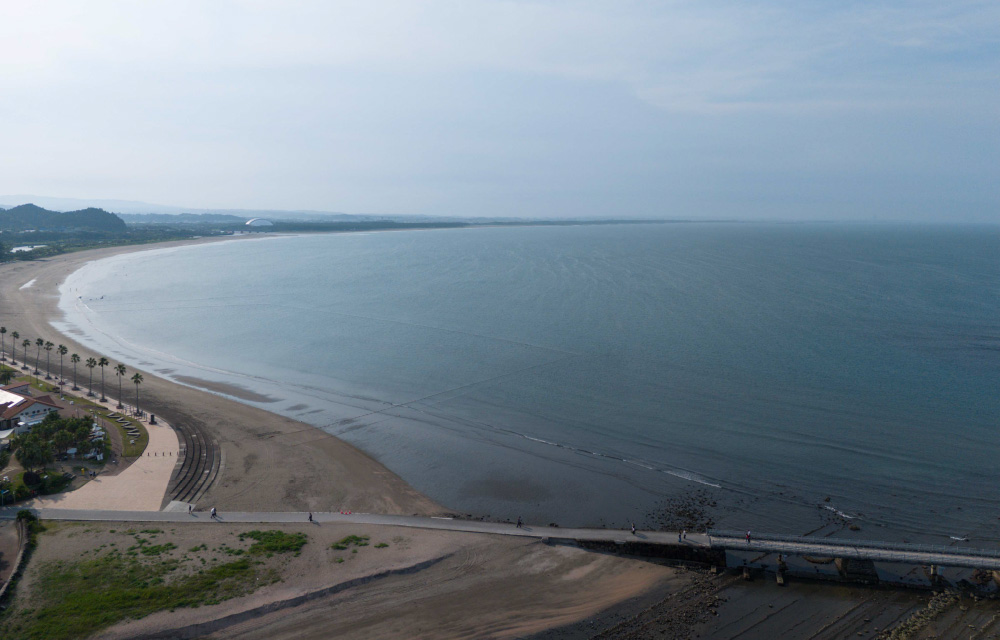 ヴィラの眼前に広がる海