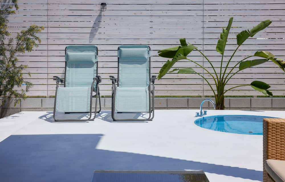 ヴィラのテラス