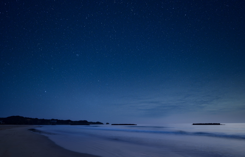 ヴィラの眼前に広がる海